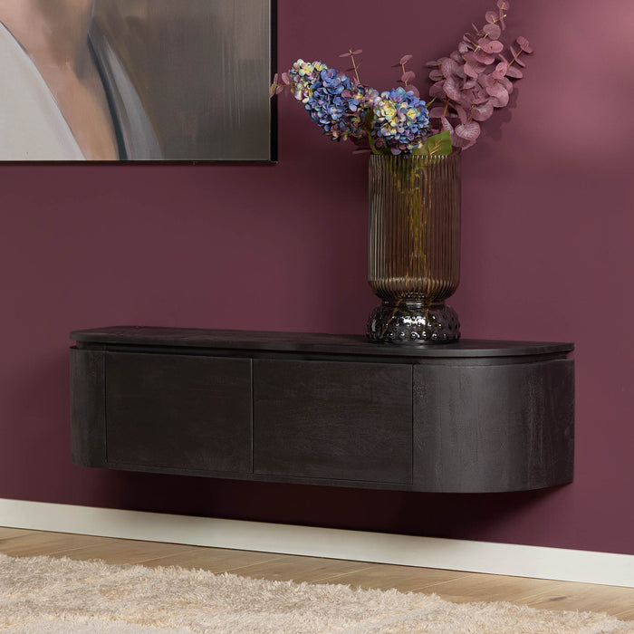 Tv meubel Excellent Zwart Mangohout 120 cm