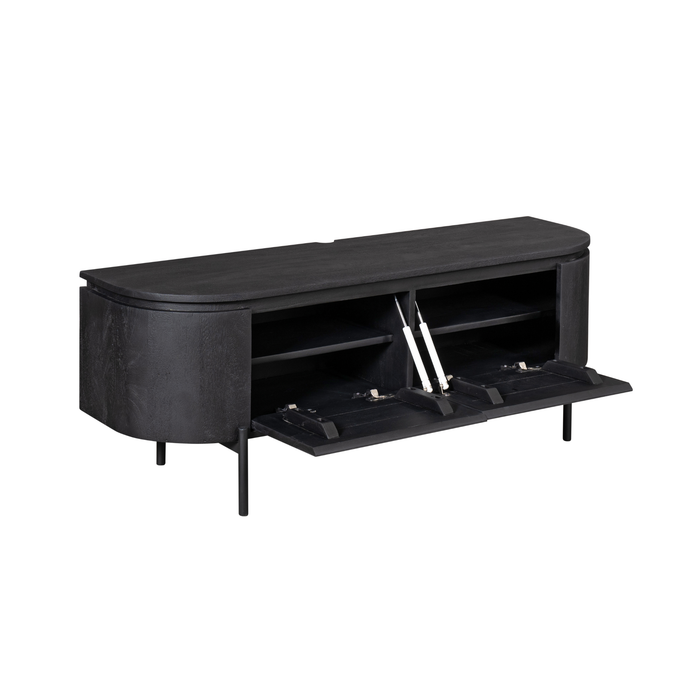 Tv meubel Excellent Zwart Mangohout 120 cm