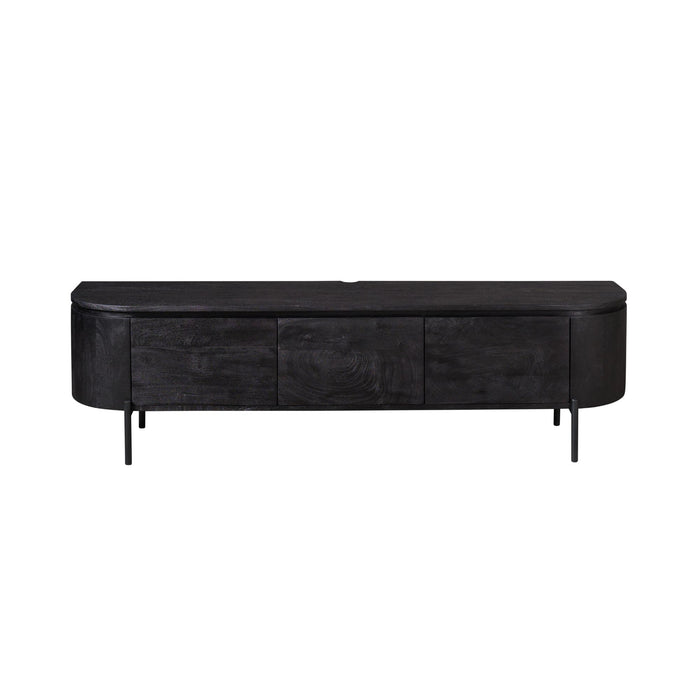 Tv meubel Excellent  Zwart Mangohout  160 cm