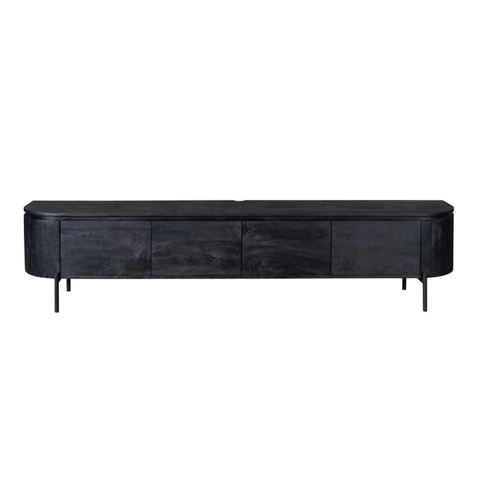 Tv meubel Excellent Zwart Mangohout 200 cm