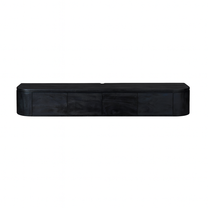 Tv meubel Excellent Zwart Mangohout 200 cm