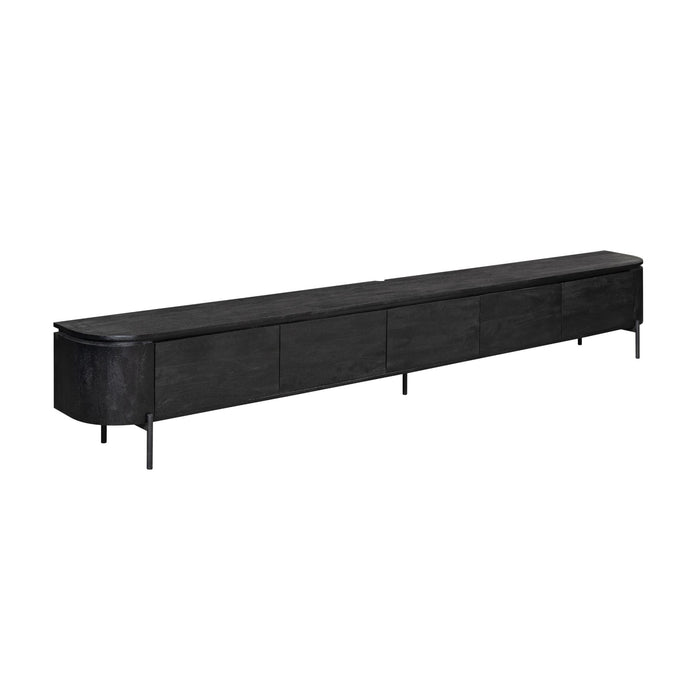 Tv meubel Excellent Zwart Mangohout 280 cm