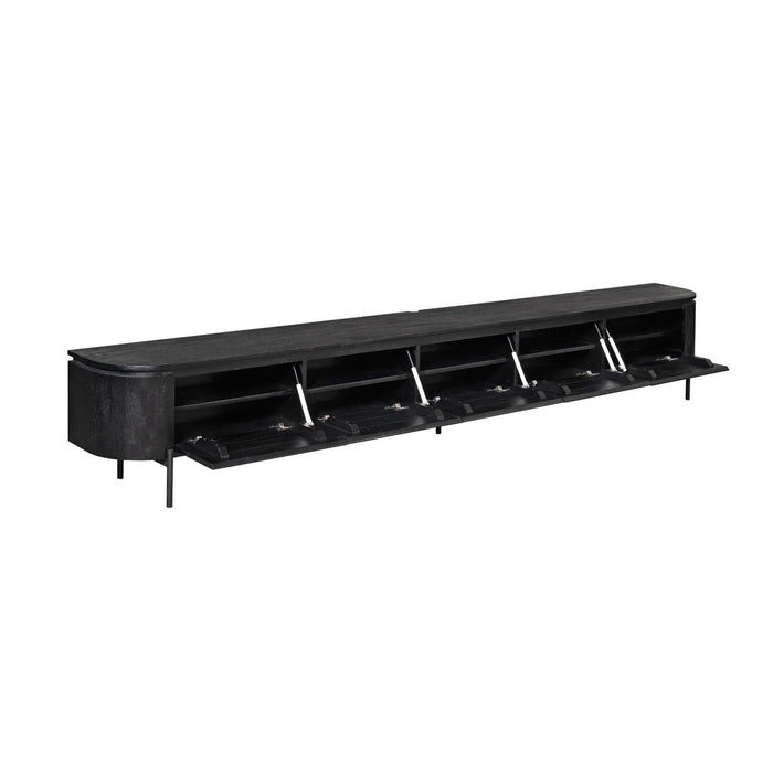Tv meubel Excellent Zwart Mangohout 280 cm