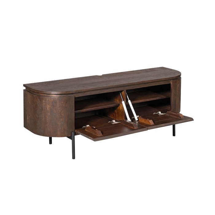 Tv meubel Excellent Bruin Mangohout 120 cm