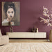 Zwevend tv meubel Ambiance Naturel Mangohout 120 cm