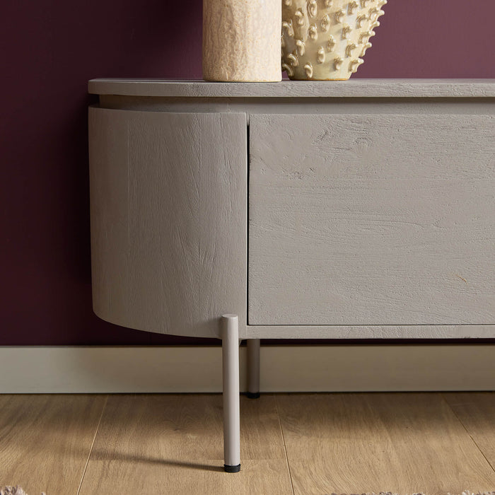 Tv meubel Excellent Taupe Mangohout 240 cm