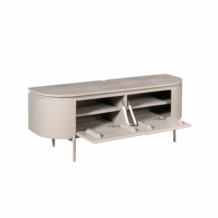 Tv meubel Excellent Taupe Mangohout 120 cm