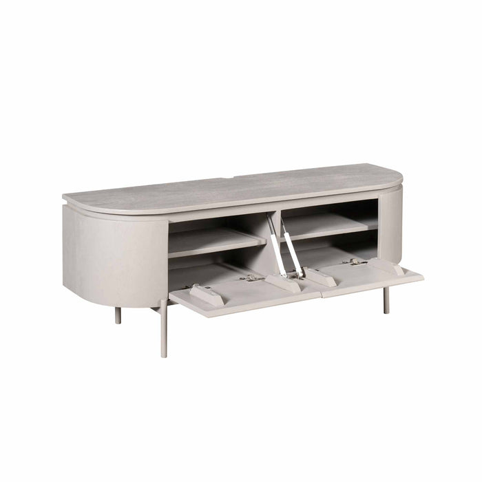 Tv meubel Excellent Taupe Mangohout 120 cm