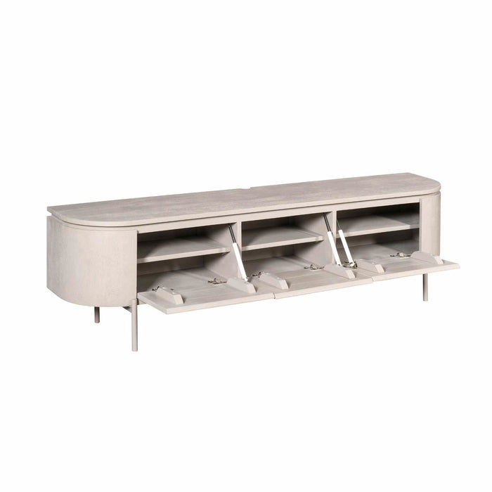 Tv meubel Excellent Taupe Mangohout 160 cm