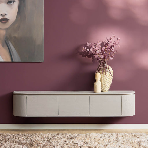 Tv meubel Excellent Taupe Mangohout 160 cm