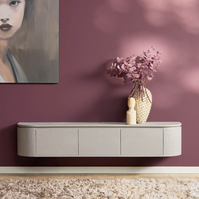 Tv meubel Excellent Taupe Mangohout 160 cm