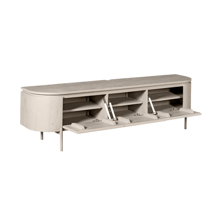 Tv meubel Excellent Taupe Mangohout 160 cm