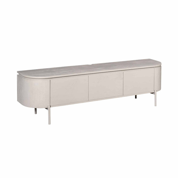 Tv meubel Excellent Taupe Mangohout 160 cm