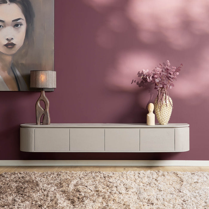 Tv meubel Excellent Taupe Mangohout 200 cm