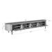 Tv meubel Excellent Taupe Mangohout 200 cm