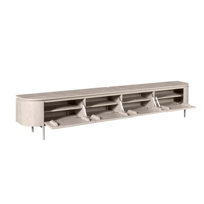 Tv meubel Excellent Taupe Mangohout 200 cm
