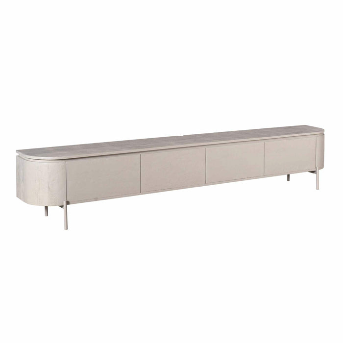 Tv meubel Excellent Taupe Mangohout 200 cm