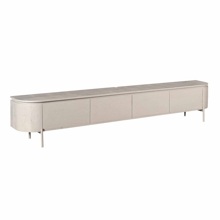 Tv meubel Excellent Taupe Mangohout 200 cm