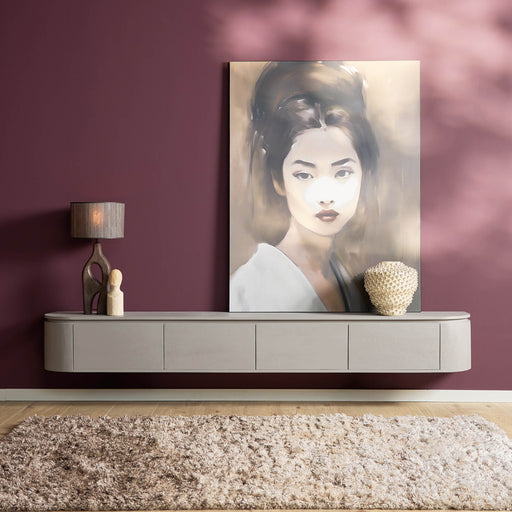 Tv meubel Excellent Taupe Mangohout 240 cm