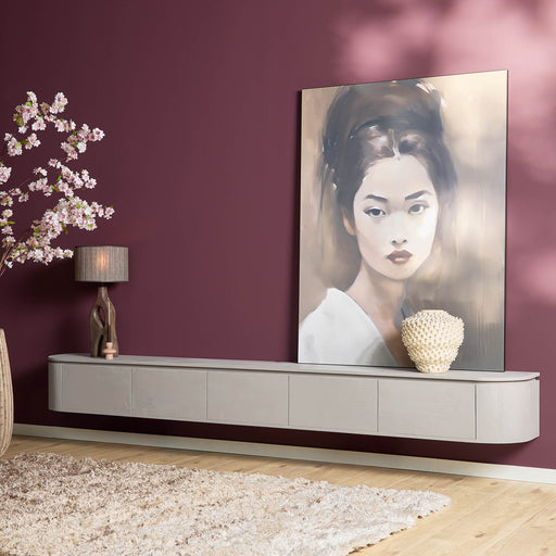 Tv meubel Excellent Taupe Mangohout 280 cm