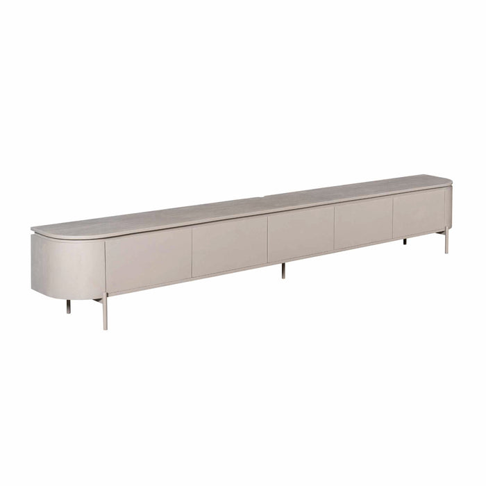 Tv meubel Excellent Taupe Mangohout 280 cm