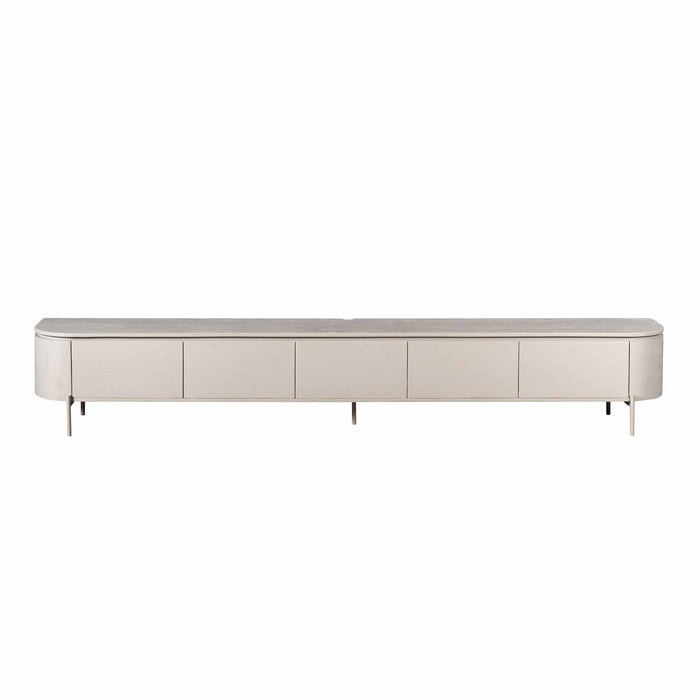 Tv meubel Excellent Taupe Mangohout 280 cm