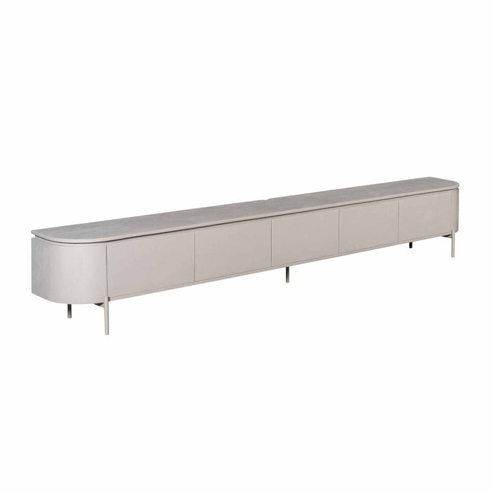 Tv meubel Excellent Taupe Mangohout 280 cm