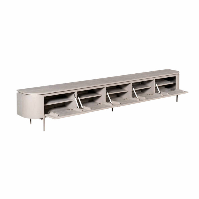 Tv meubel Excellent Taupe Mangohout 280 cm
