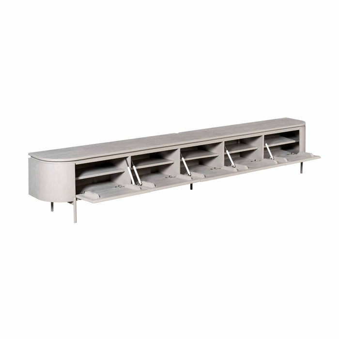 Tv meubel Excellent Taupe Mangohout 280 cm