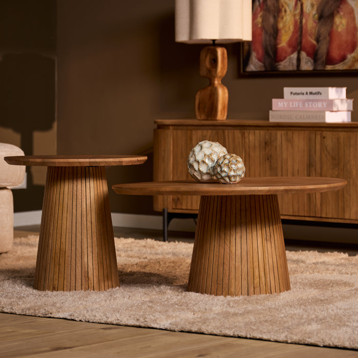 Salontafel Solana Naturel Mangohout 50 cm
