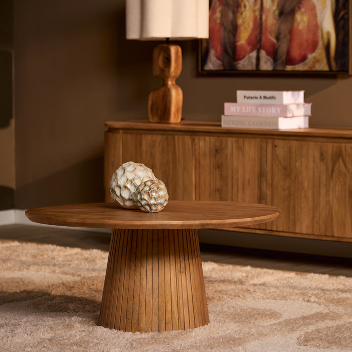 Salontafel Solana Naturel Mangohout 80 cm