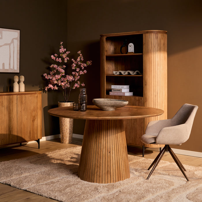 Ronde eettafel Solana Naturel Mangohout 130 cm
