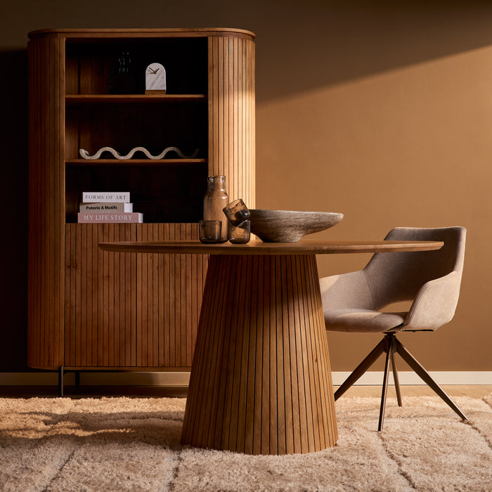 Ronde eettafel Solana Naturel Mangohout 130 cm