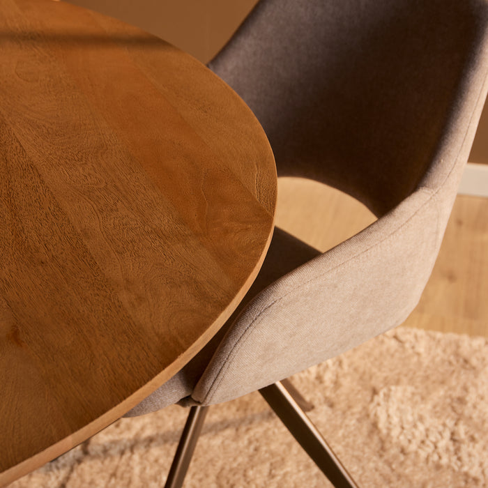 Ronde eettafel Solana  Naturel Mangohout 150 cm