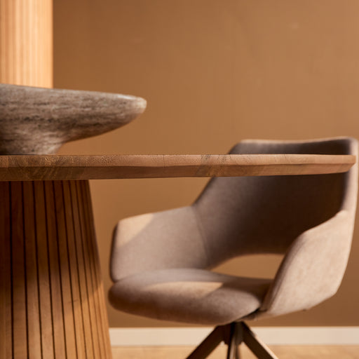 Ovale eettafel Solana Naturel Mangohout 210 cm
