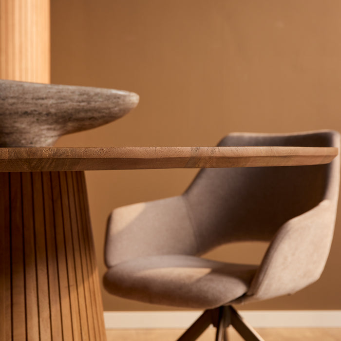 Ovale eettafel Solana Naturel Mangohout 210 cm