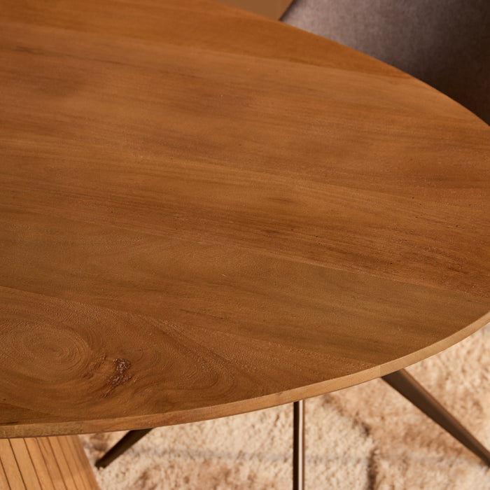 Ovale eettafel Solana Naturel Mangohout 210 cm
