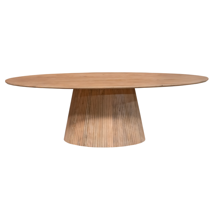 Ovale eettafel Solana Naturel Mangohout 210 cm
