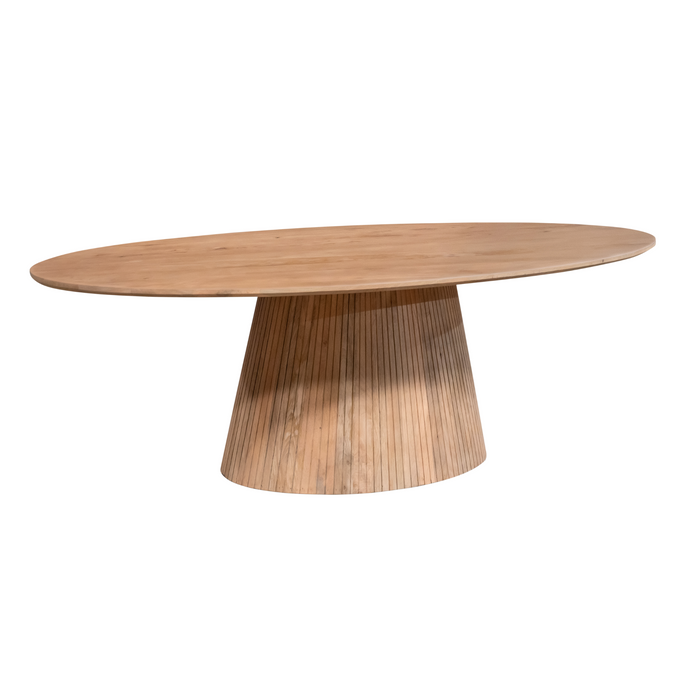 Ovale eettafel Solana Naturel Mangohout 210 cm