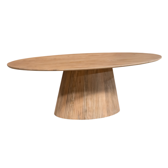 Ovale eettafel Solana Naturel Mangohout 240 cm