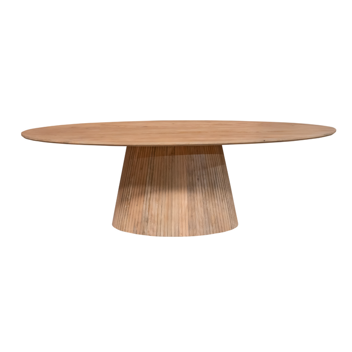 Ovale eettafel Solana Naturel Mangohout 240 cm