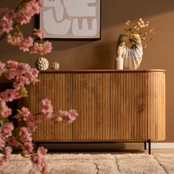 Dressoir Solana Naturel Mangohout 165 cm