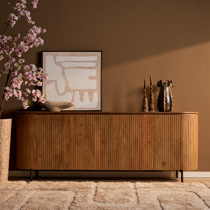 Dressoir Solana Naturel Mangohout 210 cm