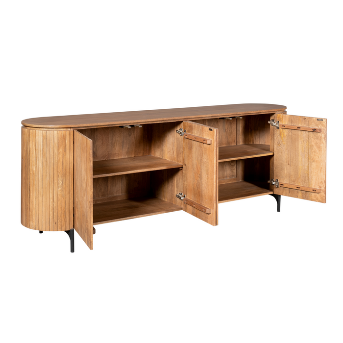 Dressoir Solana Naturel Mangohout 210 cm