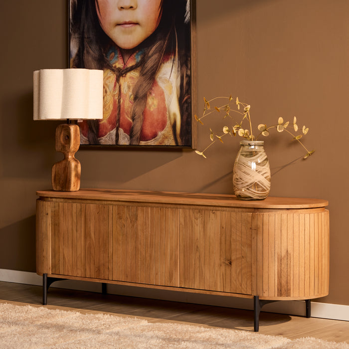 Tv meubel Solana Naturel Mangohout 165 cm