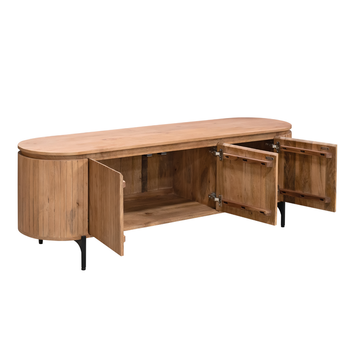 Tv meubel Solana Naturel Mangohout 165 cm