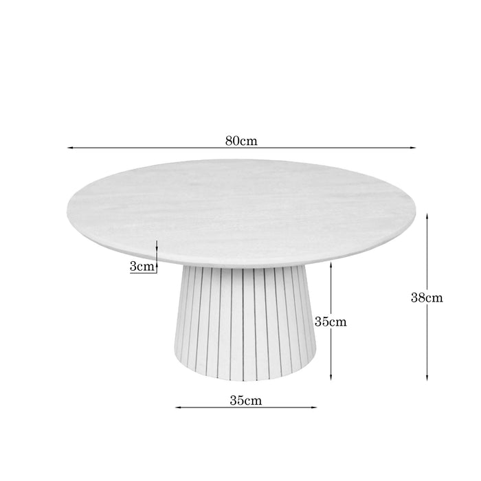 Salontafel Solana Zand Mangohout 50 cm