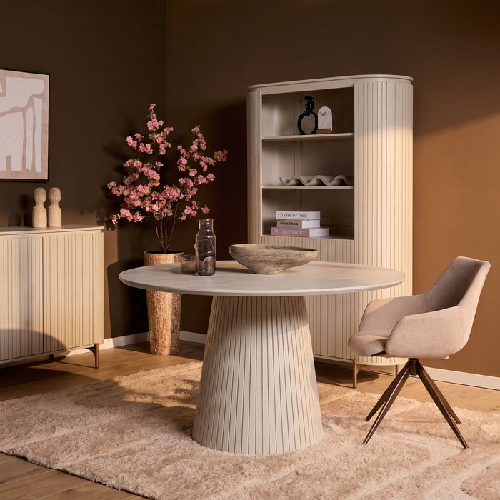 Ronde eettafel Solana  Zand Mangohout 150 cm