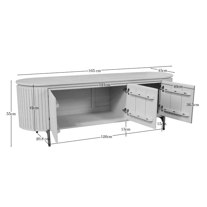 Salontafel Solana Zand Mangohout 50 cm