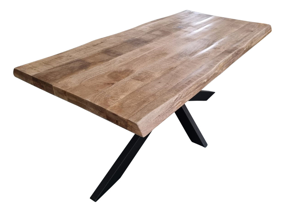 Boomstamtafel Boston Naturel Mangohout 220 cm